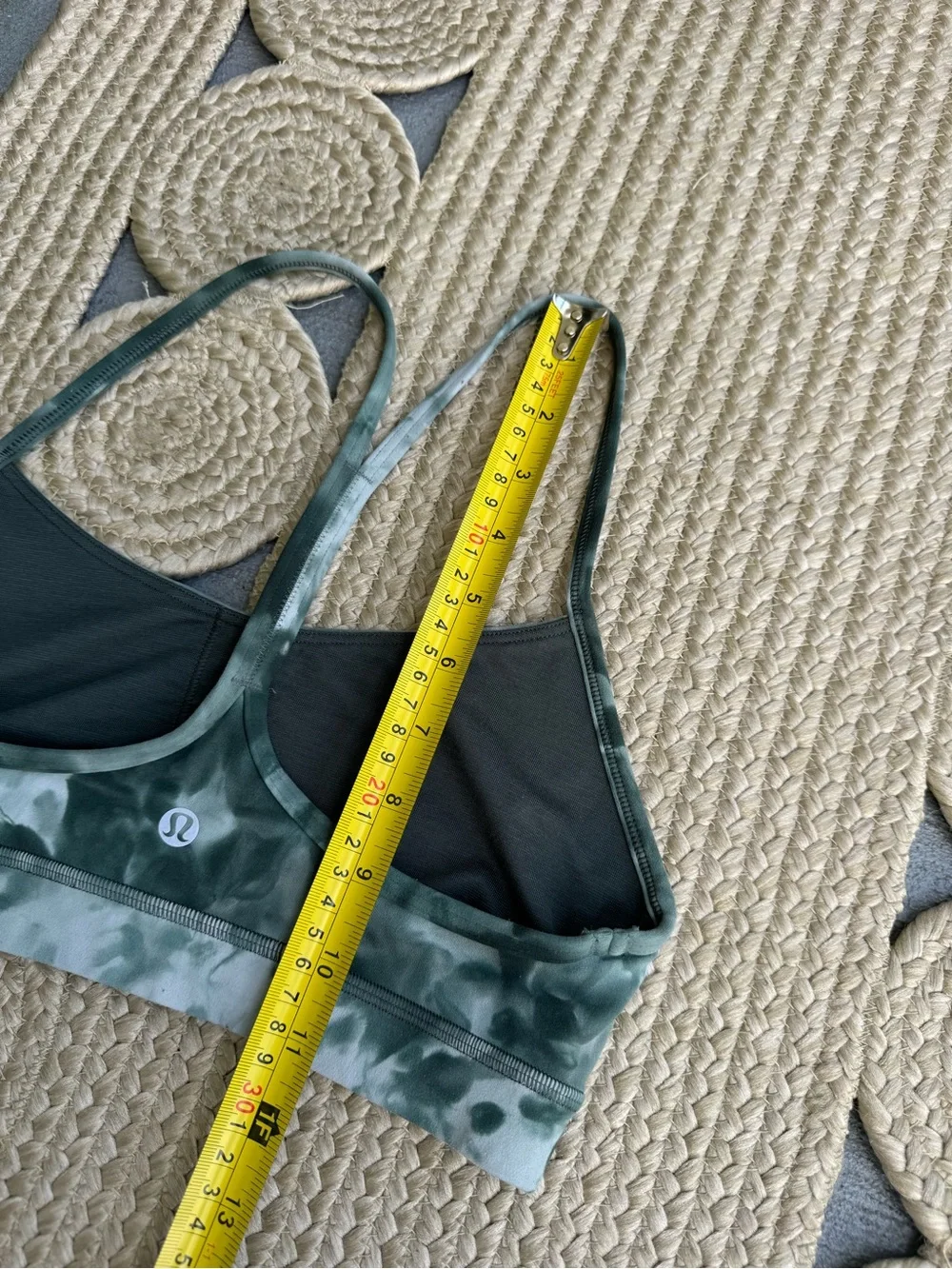 lululemon athletica Green Tie-Dye Light Support Sports Bra Size 6